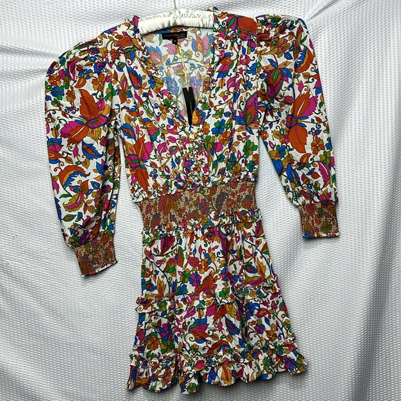 NWT House of Harlow 1960 puff Half sleeves Floral Dress - Picture 12 of 16